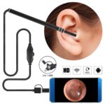 Cuillère d'oreille électronique avec mini caméra