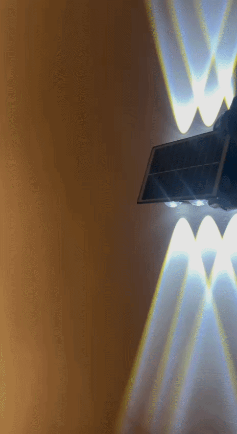Lampe solaire 3LED en fonctionnement - GIF