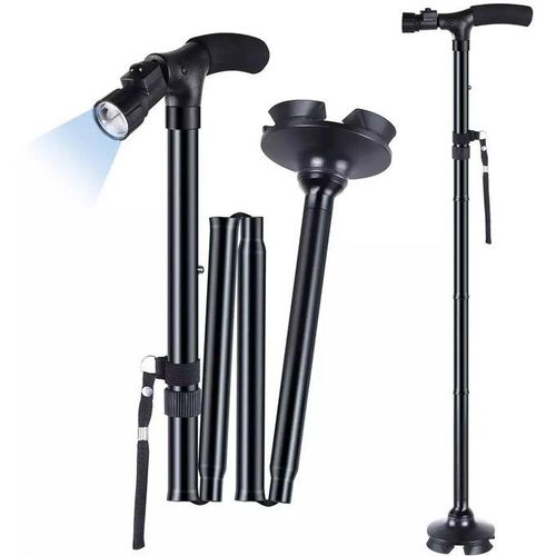 Canne de marche LED en action