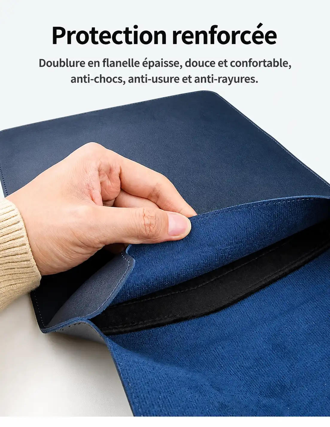 Sac ordinateur vue intérieur
